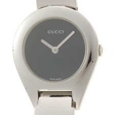Gucci 6700L Watch Stainless Steel Black Dial Women's Used 26mm