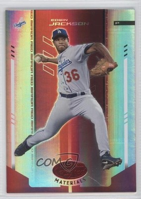 2004 Leaf Certified Materials Red Mirror /100 Edwin Jackson #57