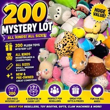 Squishmallow Lot Huge 200 Pieces Assorted Sizes Used New Mint Worn Mystery Lot