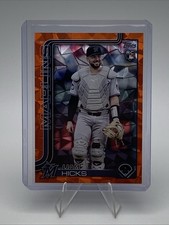 2025 Topps Update Series Liam Hicks #US52 Orange Diamante Foil /25 (RC)