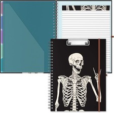 Clipboard Folio with Refillable Lined Notepad, 8.5 x 11 Folders with Storage 10