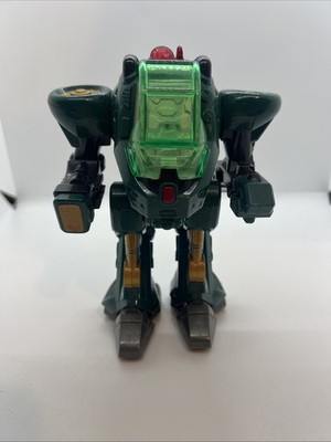 HAP-P-KID Robot Action Figure Light-Up Mech Toy with Green Cockpit