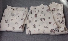 Carters Adult Thermal Pajamas 2-Piece Gingerbread Christmas Sz M New Other