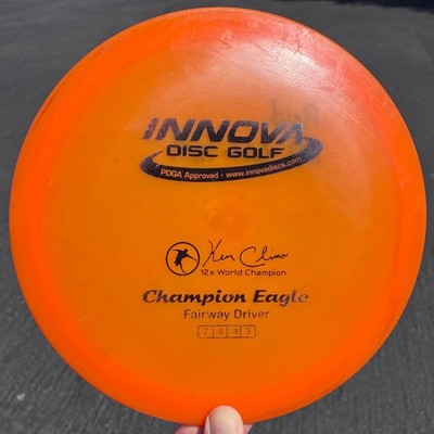 Innova Champion Eagle Rare - Opaque - Penned  E  - 12x KC Ken Climo Disc Golf