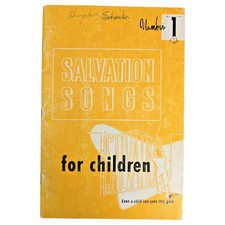 Salvation Songs For Children Number One Songbook Christian Gospel 1939 Vintage