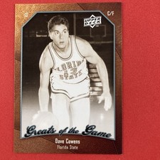 Dave Cowens 2009-10 Upper Deck Greats of the Game #58 Florida State Seminoles