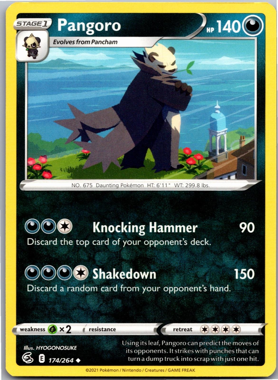 Pangoro 174/264 Uncommon Fusion Strike Pokemon Near Mint
