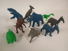 Marx Prehistoric Dinosaur Vtg 1970s Blue Green Grey Plastic Playset Lot