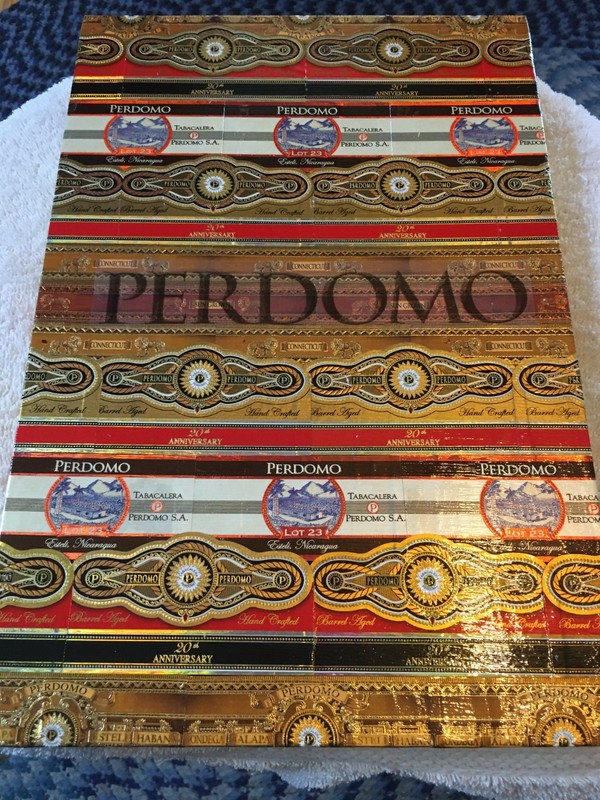-Large Perdomo Cigar custom cigar band art w/ logo overlay 9"x13"  - CIGart by T