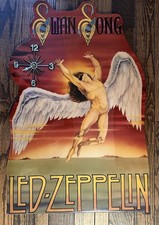 LED Zeppelin Swan Song- Wall Clock Battery Operated 33.5x22