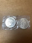 Lot of 2: 1922 Peace  Silver Dollar - Almost uncirculated, Very Fine