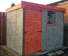 GARADECK 8'5'WIDE x 6'DEEP CONCRETE WORKSHOP / SHED