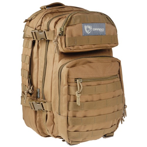 Drago Scout 5 Compartment Backpack Tan 