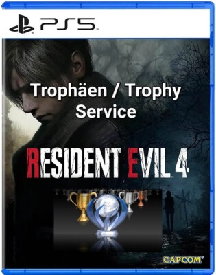 Resident Evil 4 - Trophäen Service / Trophy Service PS4 PS5 + DLC 