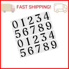 YEAJON 4 Inch Curb Stencil Kit 0-9 Address Number Stencil, 20Pcs Reusable 14 Mil