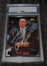 Dick Vitale NCAA Basketball Broadcaster card signed autographed PSA