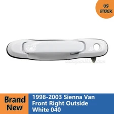 Front Right Passenger Outside Door Handle White For 1998-2003 Toyota Sienna