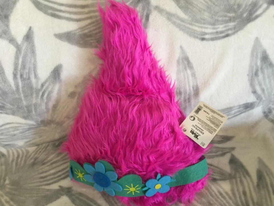 Sombrero de Amapola Trolls Gira Mundial Princesa Amapola Pelo Disfraz Peluca Halloween Cumpleaños Foto 4 de 4