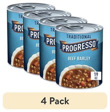  4 pack Progresso Traditional, Ready to Serve Beef Barley Soup, 19 oz.