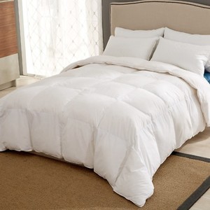 white goose feather down comforter