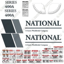 Fits National 400A Decal Kit Crane Replacement Decals (7 YEAR VINYL) - 3M Vinyl!