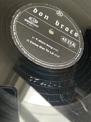 DON BROCO Vinyl test pressing - rare promo vinyl 