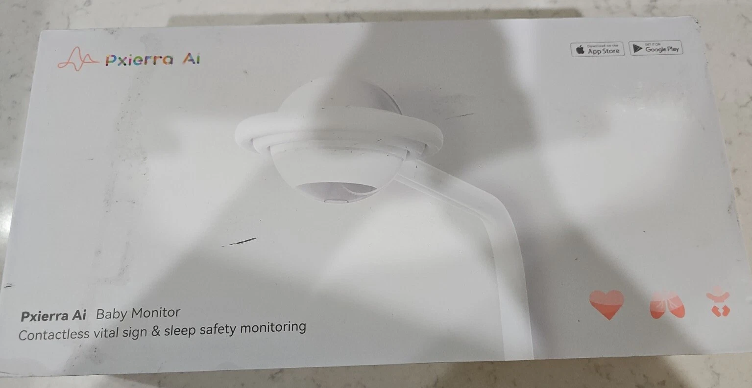 Pxierra A.i Smart Baby Monitor, Baby Breathing Monitor ,Stand, Heart Rate New