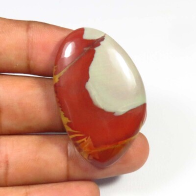 Roter Noreena Jasper Cabochon 39x25x6mm Edelstein lose NJ-101