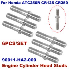 6PCS For Honda Cylinder Head Studs ATC250R CR125 CR250 TRX250R #90011-HA2-000