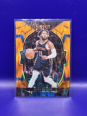 Jalen Brunson 2022-23 Select ORANGE FLASH PRIZM Holo #22 Concourse