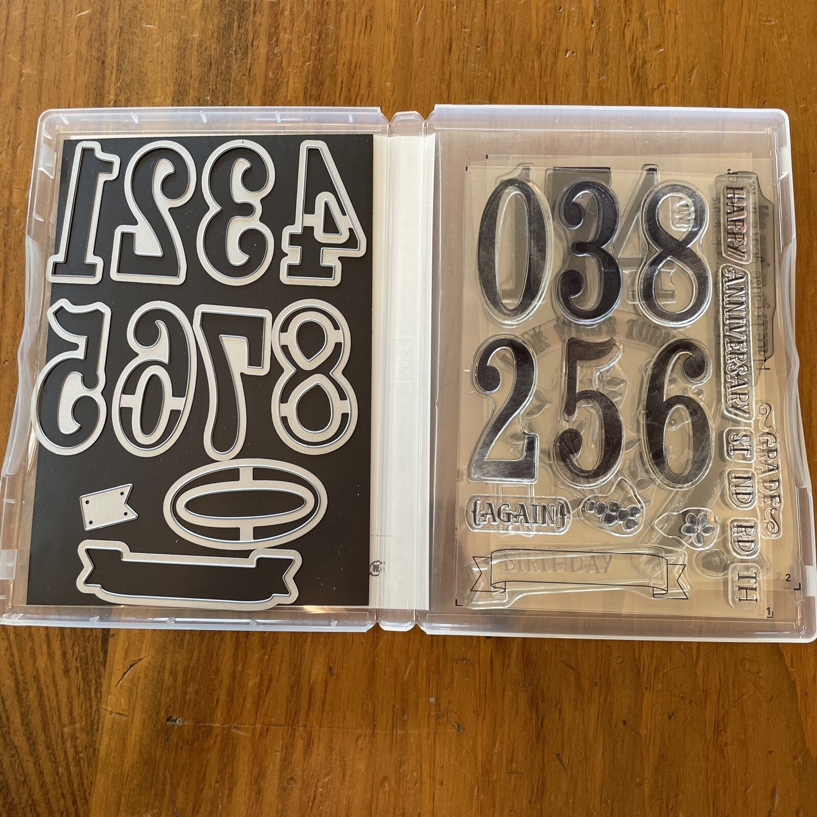 Stampin' Up! NUMBER OF YEARS Stamp Set & LARGE NUMBERS Framelits Dies Bundle