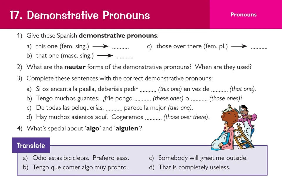 GCSE AQA Spanish Grammar & Vocabulary Revision Question Card Years 10-11 KS4 CGP - Image 4 of 4