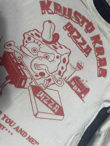 NUEVA Camisa Para Hombre Manga Larga Pequeña Bob Esponja Pantalones Cuadrados Krusty Krab - Imagen 8 de 8