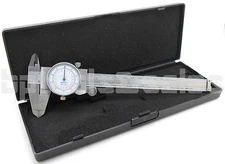 Stainless Steel 6"/150mm Dual Readings Dial Caliper METRIC SAE Standard Inch MM
