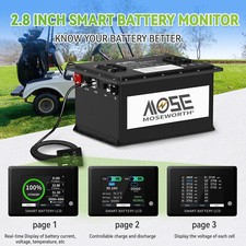 36V 48V 105Ah Golf Cart LiFePO4 Lithium Battery BMS RV 10 Years Warranty Monitor
