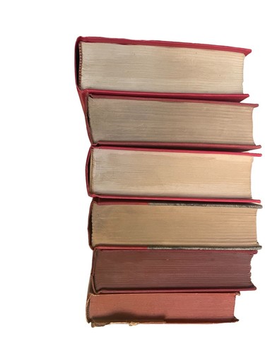 Konvolut 6 gebundene rote Bücher Inszenierung, Requisite, Dekor, Vintage Casanova, 1955 - Bild 2 von 5