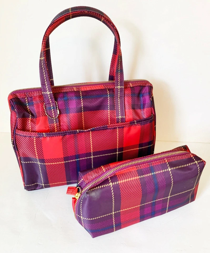 Bolsa organizadora de viaje de maquillaje cosmético de lona Sonia Kasuk de 2 piezas  Foto 2 de 4