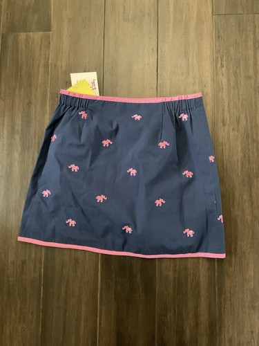 Lilly Pulitzer Haddie Canvas Embroidered Combo Reversible Skirt Size 12 - Picture 4 of 9