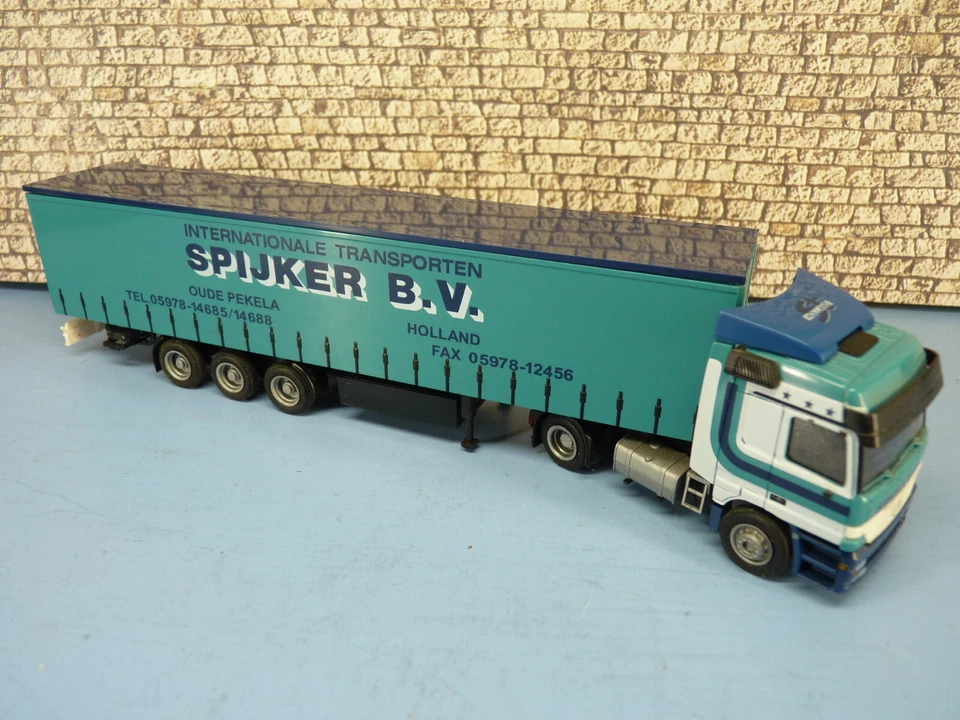 AMW HO 1/87 Camion MERCEDES + SEMI 3 essieux "SPIJKER B.V." - Photo 4/4
