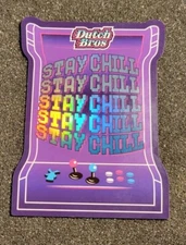 Dutch Bros "Stay Chill" Video Game Sticker July 2024 Holographic DB Coffee