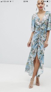 white split maxi dress