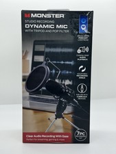 Monster Studio Recording Dynamic Mic With Tripod N Pop Filter 7 Piece Set