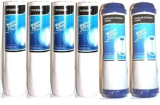 Standard 10"x2.5" Refill Cartridge Kit (6 pcs) for Two Stage Water Filter System