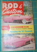 Rod & Custom Mini Magazine - January 1957 - Cad-Powered Cars