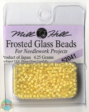 Mill Hill Frosted Glass Beads 4.25g Buttercup 62041