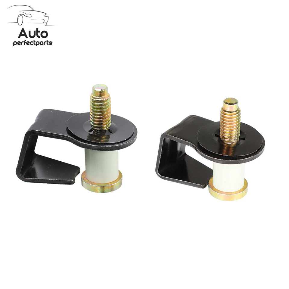 2 × Door Lock Striker 38448 For 1980-97 Ford F-350 Lincoln Mercury Model Steel - Image 2 of 4