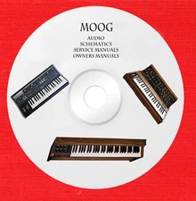 Moog Audio Repair Service manuals and owner manuals on 1 dvd in pdf format 