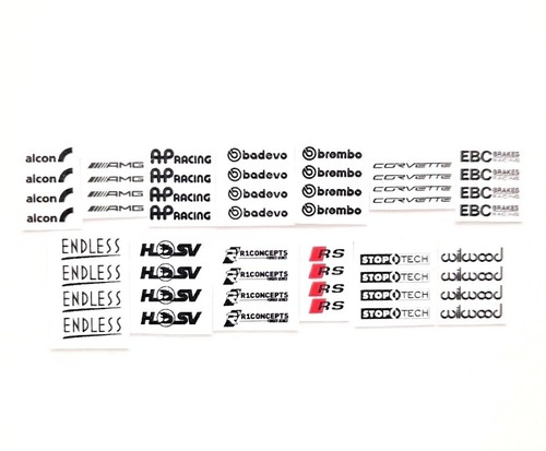 RC 1/10 Scale Brake Calipers Stickers Decal Car Drift Onroad Disc Garage Diorama - Picture 2 of 25