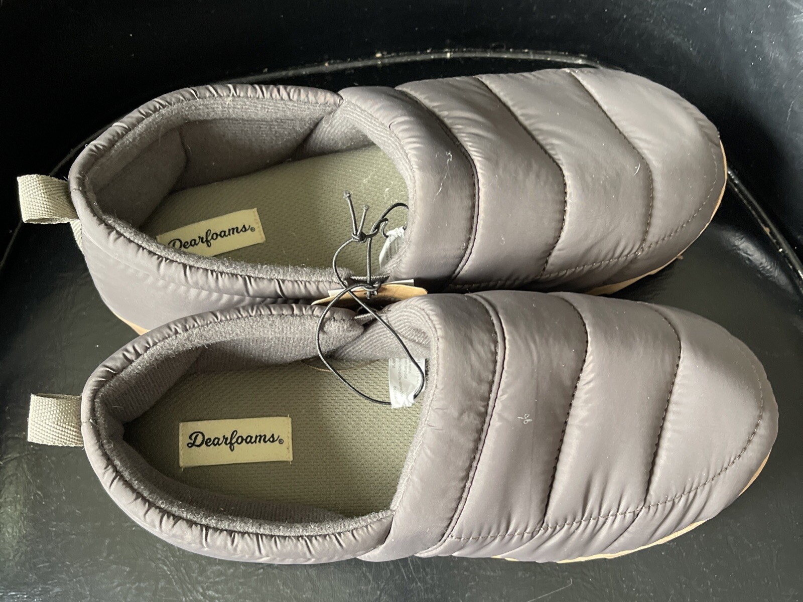 APL Dearfoams Pantofole Pavimentazione Topazio L(9 10) Donna Grigio Tampone