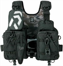 DAIWA DF-6206 Fishing Float Game Vest Jet Black Free Size Life Preserver